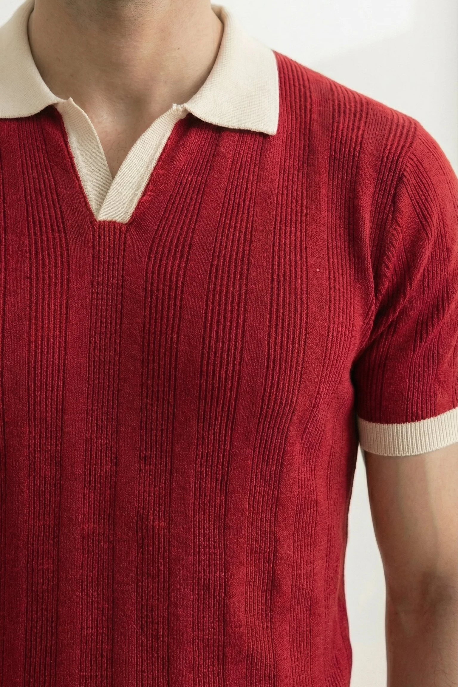 The Riviera Crimson Polo
